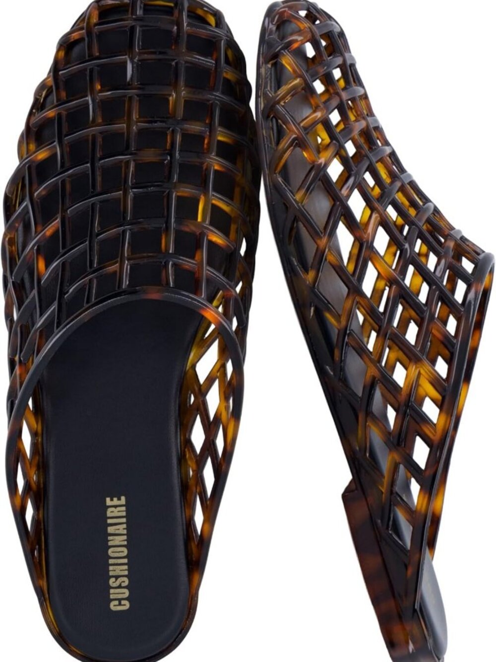 Stylish Closed Toe Jelly Flats for Women | Comfortable Cushion Mules, Size